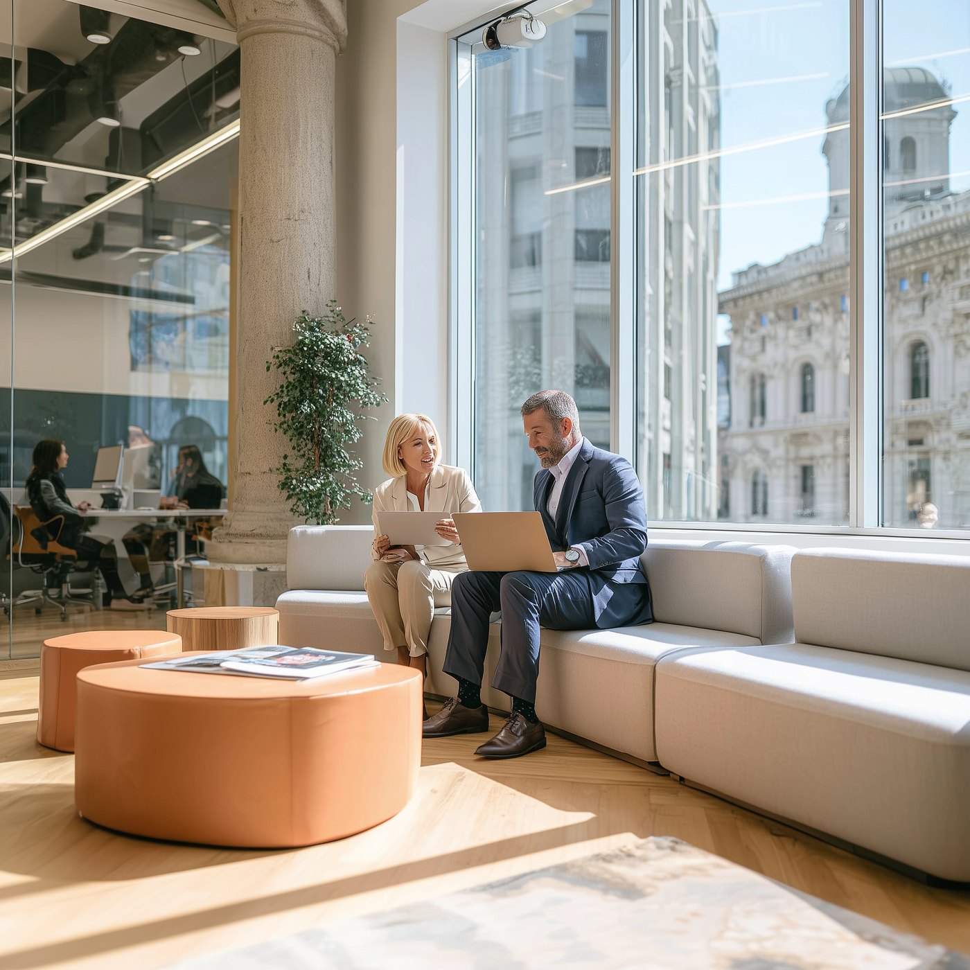 Mercury Partners team meeting with a founder-owned business management team to discuss a long-term ownership transition
